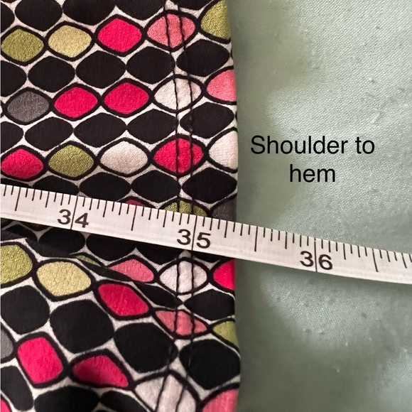 East 5th Retro Green & Pink A-Line Petite Dress - Picture 8 of 8